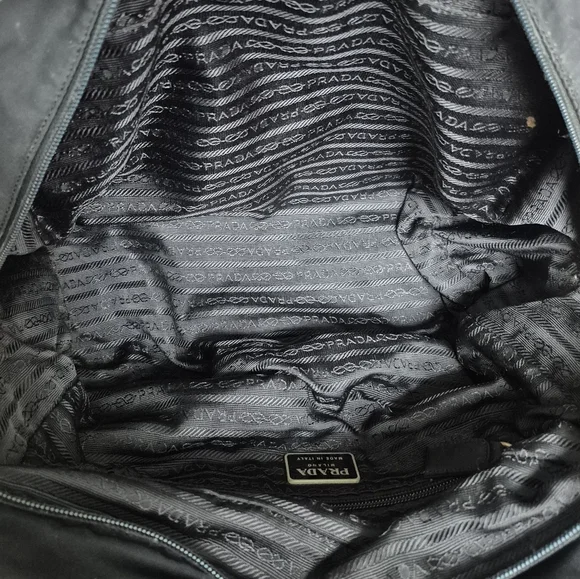 Vintage Prada Black Nylon Handbag - Picture 5 of 16